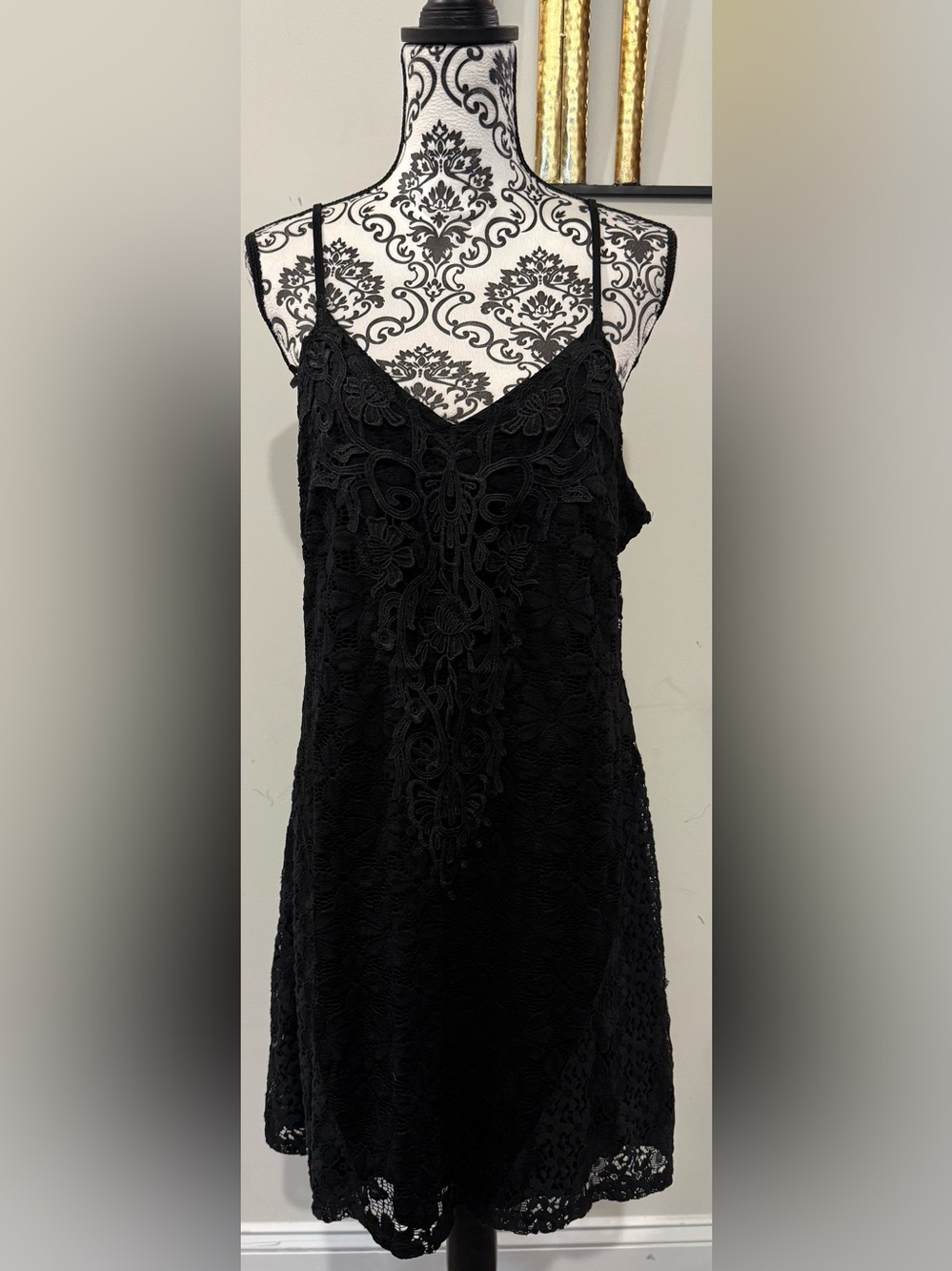 Maurices Black Lace Slip Dress